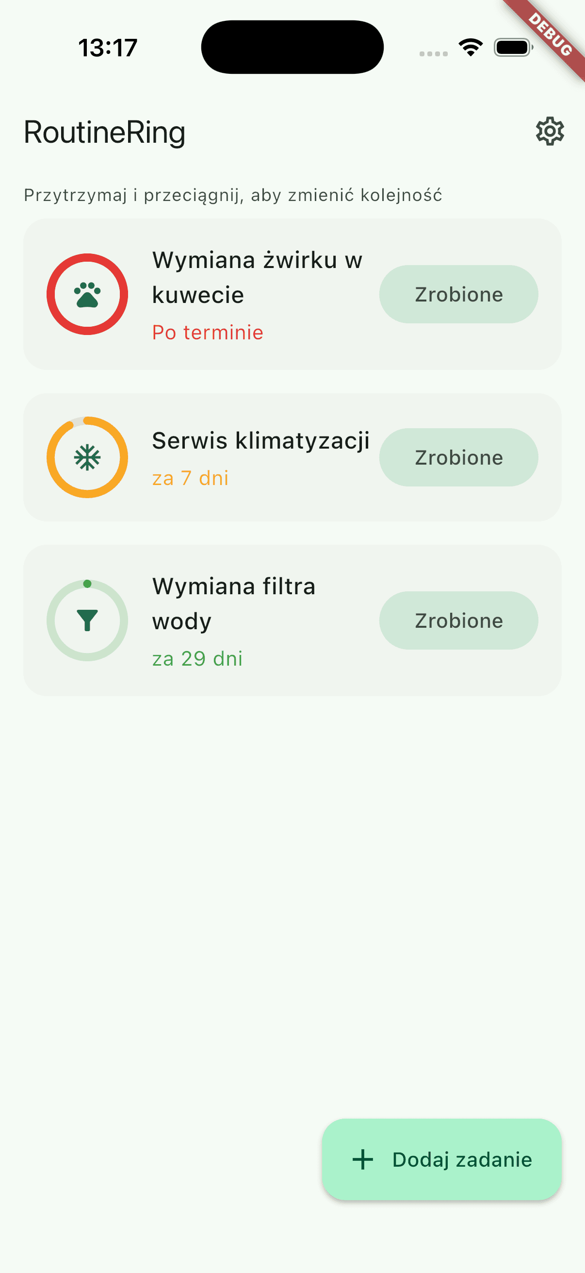 RoutineRing screenshot 1